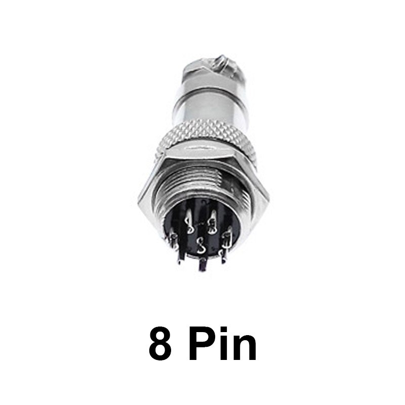 GX16 Aviation Circular Connector 2Pin3pin4pin 5pin6pin7pin8pin9pin10pin Male & Female plug connectors: 8Pin