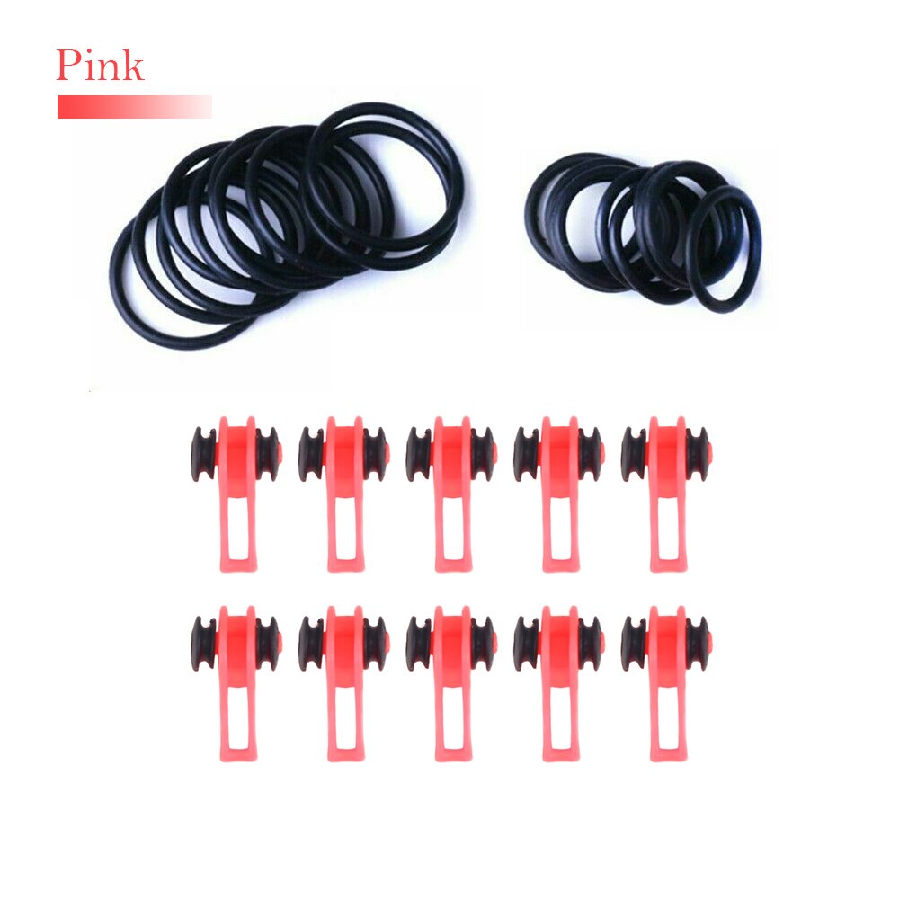 10 Pcs/Set Plastic fishing device for hanging lure on the rod hook hanger Fishing Rod Pole Hook Keeper for Locket Bait Device