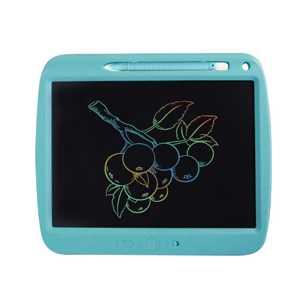 LCD Writing Tablet 9 Inch Partly Erasable Pressure-sensitive Drawing & Writing Board Eye-protective WritingPad for School Office: Blue Multicolored