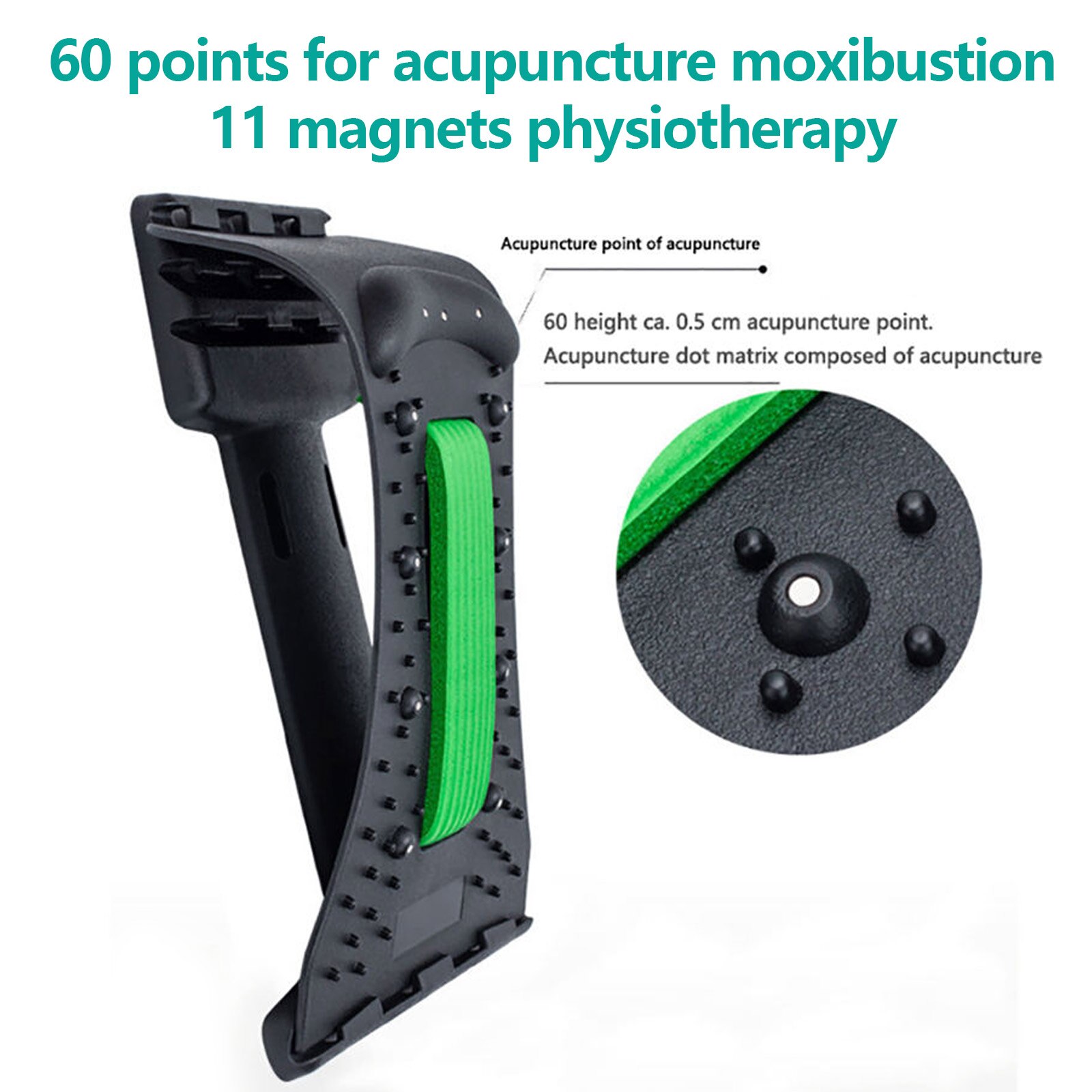 Neck Stretcher 3-Level Cervical Shoulder Magnetic Therapy Massage Relaxer Traction Device Posture Corrector for Pain Relief