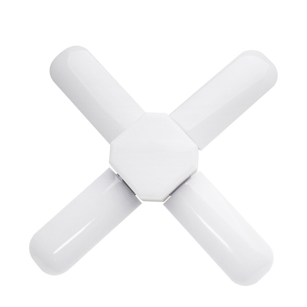 Foldable Fan Shaped Garage Ceiling Lamp LED Garage Lights Foldable E27 Bulb 2835 246LED Warehouse Market Lights