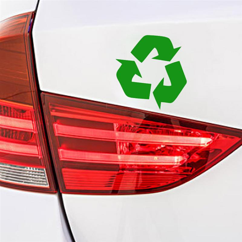4/5Pcs Recycle Stickers Trash Bin Labels Premium Self Adhesive Recyclable Sign Sticker for Home Kitchen Office (Green)