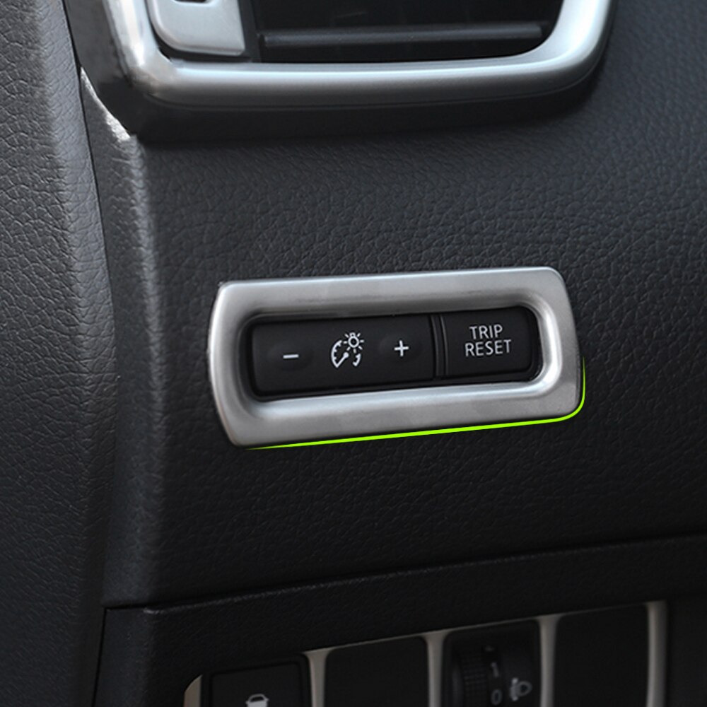 Rvs Dashboard Kilometerteller Knop Switch Cover Trim Sticker voor Nissan Qashqai J11 Accessoires