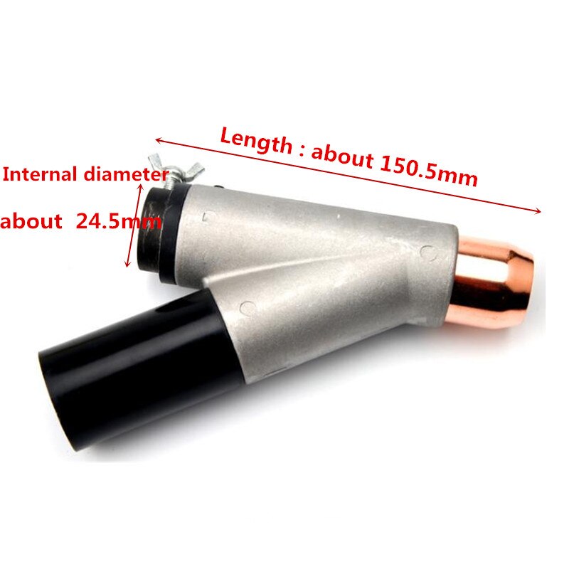 3pcs Submerged Arc Welding Machine Accessories Copper Protection Nozzle Connecting Rod Tee Flux Funnel: Item 3