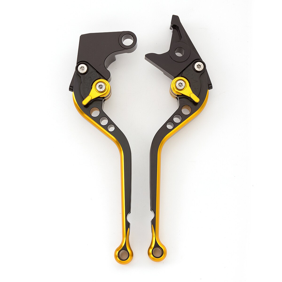 CNC Aluminum Motorcycle Accessories Brake Handle Clutch Lever Handles For Honda Grom 150: Black Gold