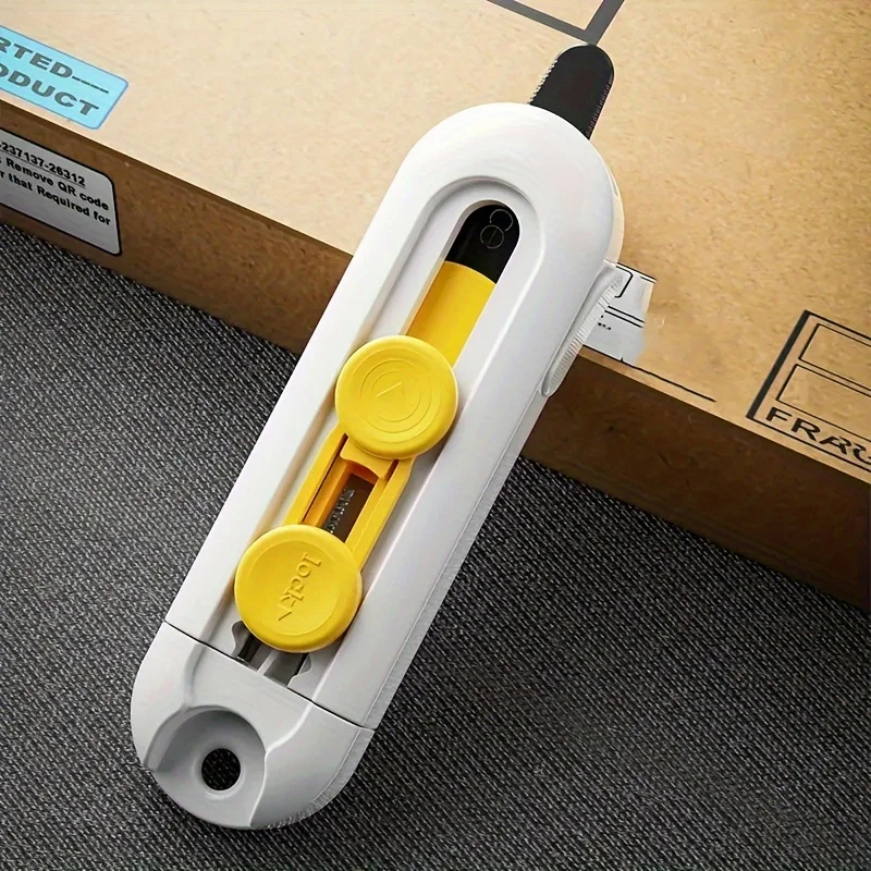 Box Cutter Mini Magnetische Box Cutter Unbox Tool Veiligheidsslot voor het openen van pakketten Kartonnen Box Opener Razor Perfect voor thuiskantoor