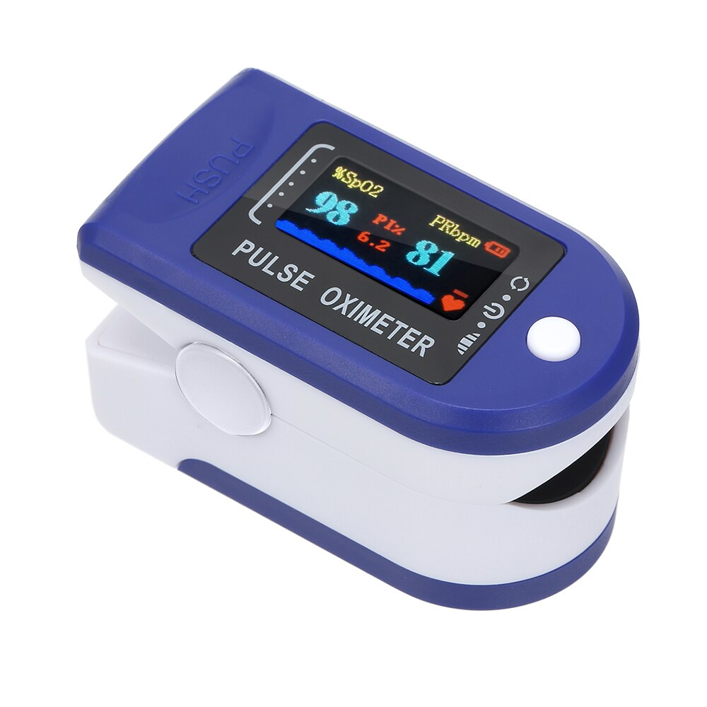 Vinger Pulsoxymeter Bloed Zuurstof Hartslag Verzadiging Meter SpO2 Vinger Oximeter Led Saturatiemeter De Dedo Saturometro Monitor