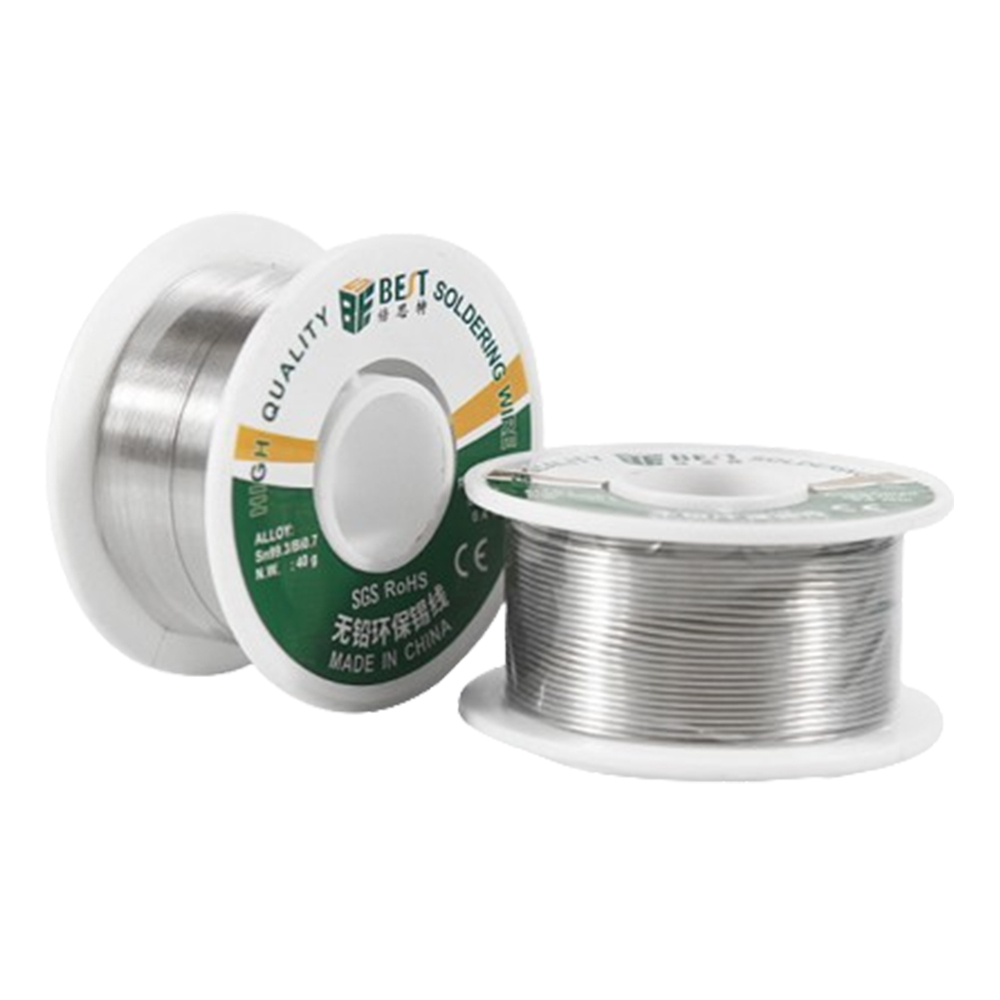 USAMILY 0.6mm Lead-Free Solder Wire With Rosin Core – Sn99.3Cu0.7, 2-Pack (30g Each) For Electronics, PCB, And Delicate Repairs