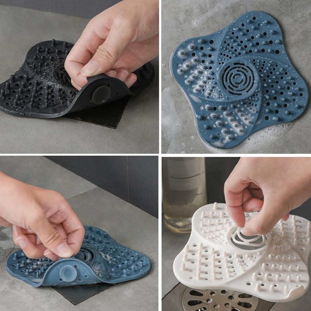Cute Floor Drain TRR Washable Durable Bathroom Drain Shower Hair Catcher Plug Sink Strainer Filter Kitchen Accessories