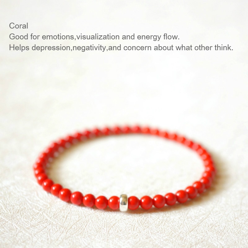 Regalo del nuovo anno del braccialetto dell&#39;argento sterlina 925 del corallo rosso dei gioielli del giglio per il Dropshipping delle donne o degli uomini