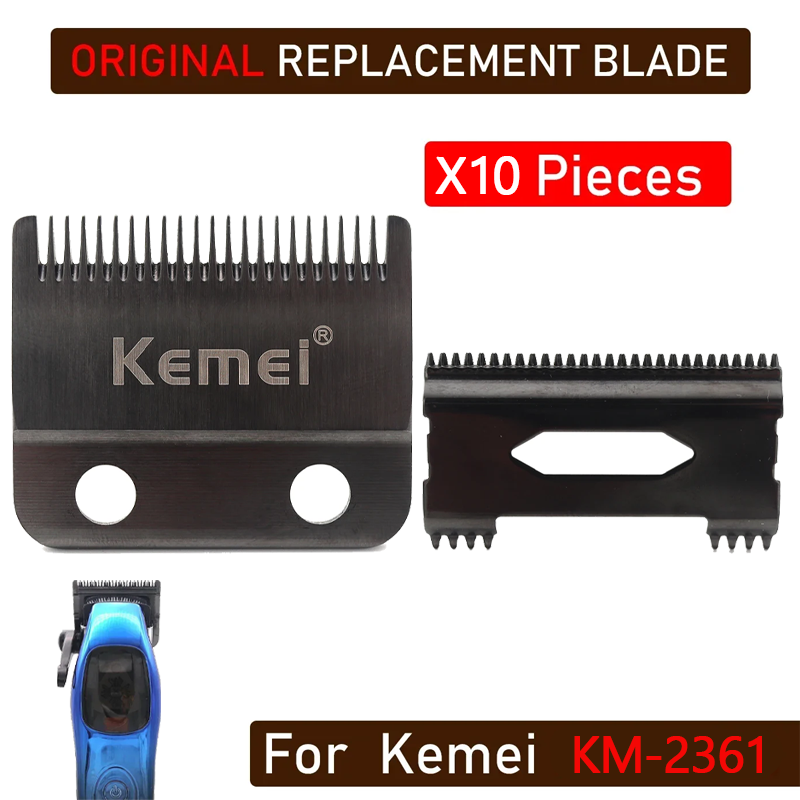 Dlc-blad hårklipperblad trimmer erstatning originalt klipperhode til kemei km -2361 profesjonelt barbertilbehør