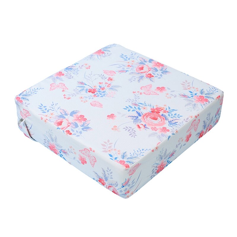 Draagbare Hoge Stoel Pad Booster Reizen Eetkamer Dikker Spons Zitkussen T5EC: WHITE