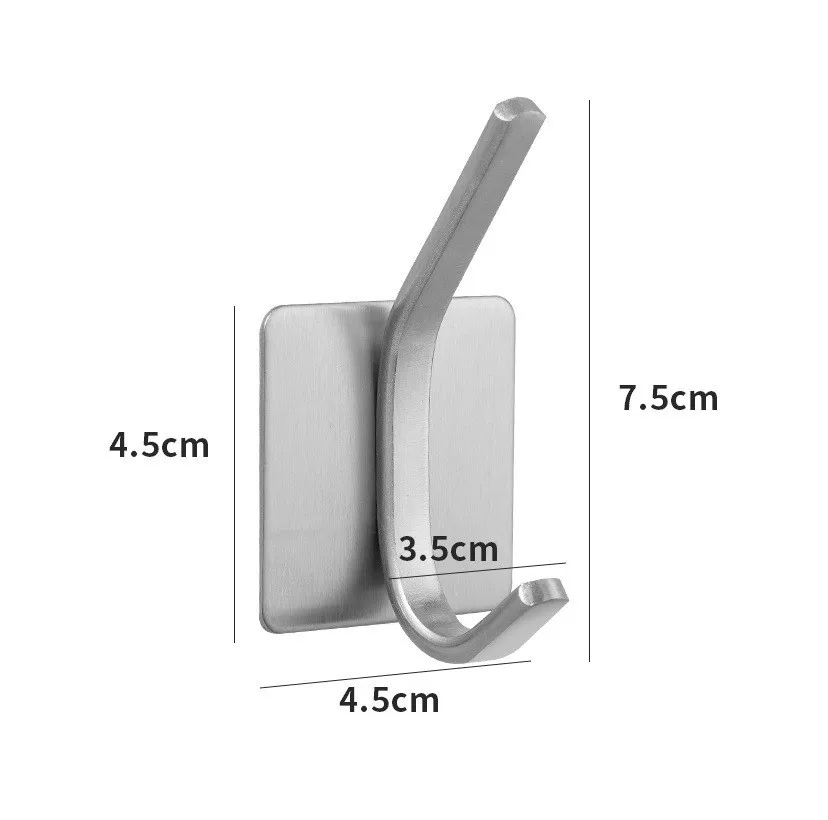 Zelfklevende haak thuis keuken muur deur haak sleutelrek keuken handdoek hanger aluminium handdoek kapstok badkameraccessoires: Rood