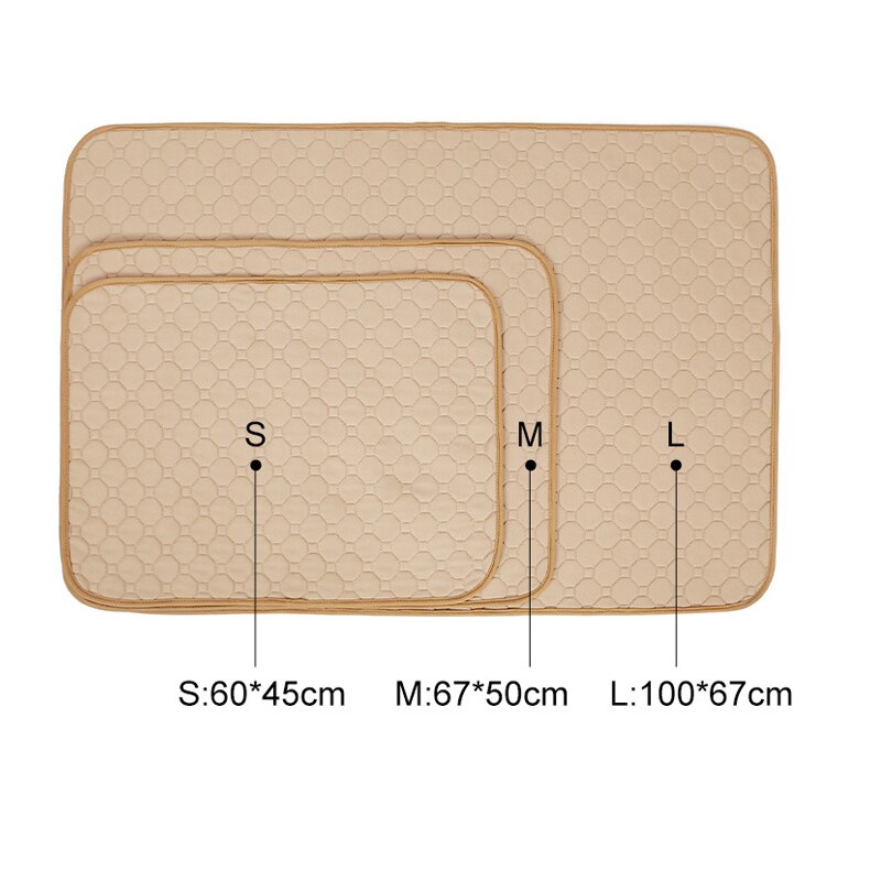 Washable Dog Pee Pad Pet Dog Training Potty Mat Waterproof Reusable Bed Sofa Protector Cats Pee Mat Pad Dogs Diaper