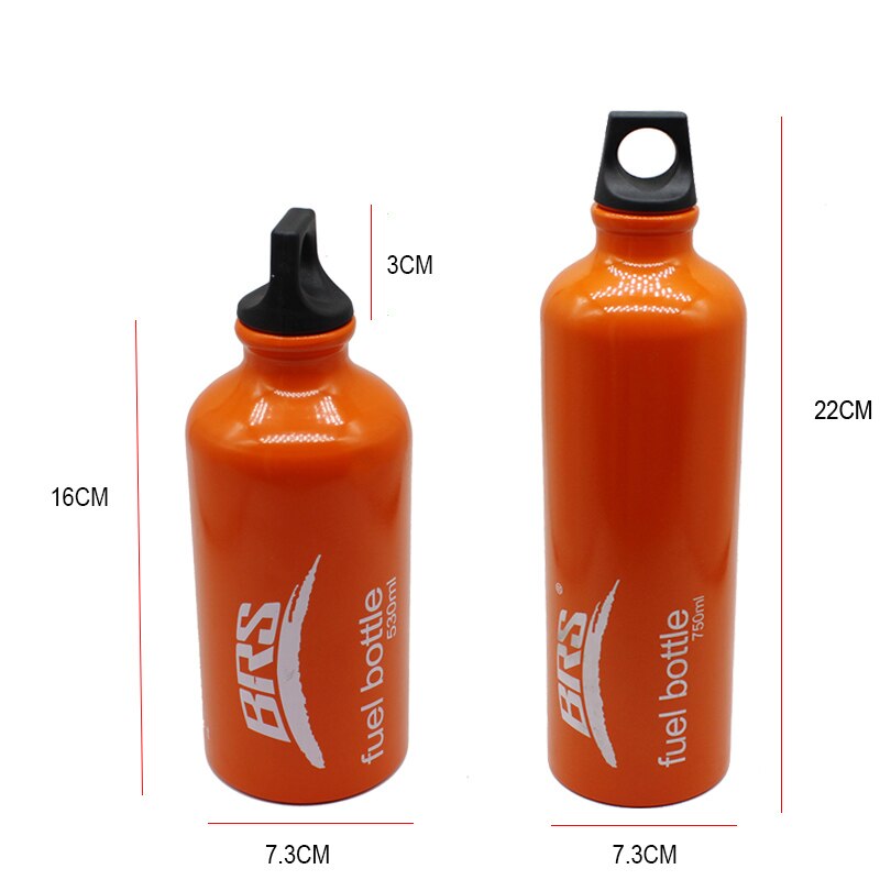 Portable Aluminum Fuel Bottle Leak Proof Alcohol Gasoline Diesel Kerosene for Outdoor Camping Stove Spare Oil-burning