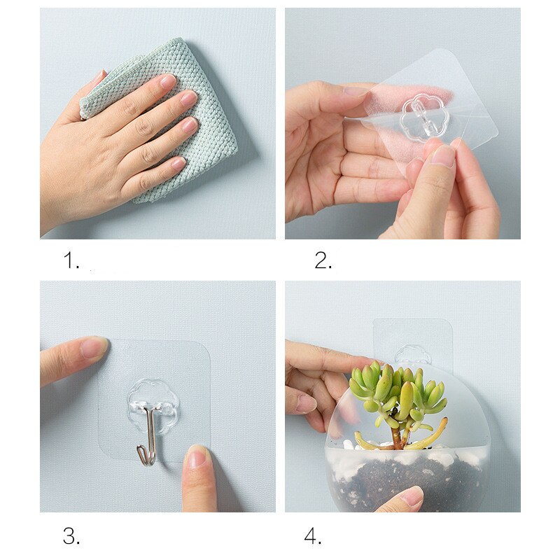 Hydroponisk væghængende blomsterpotte plast doven floret flaske plantevase beholder glasvæg blomsterpotter til hjemmekontorindretning