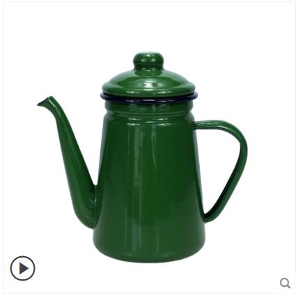 1.1L Enamel Coffee Pot Hand Tea Kettle Induction Cooker Gas Stove Universal: 6