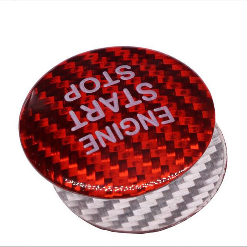 Entry Start Stop Button For Toyota Camry Rav4 System Kit Carbon fiber Car Engine