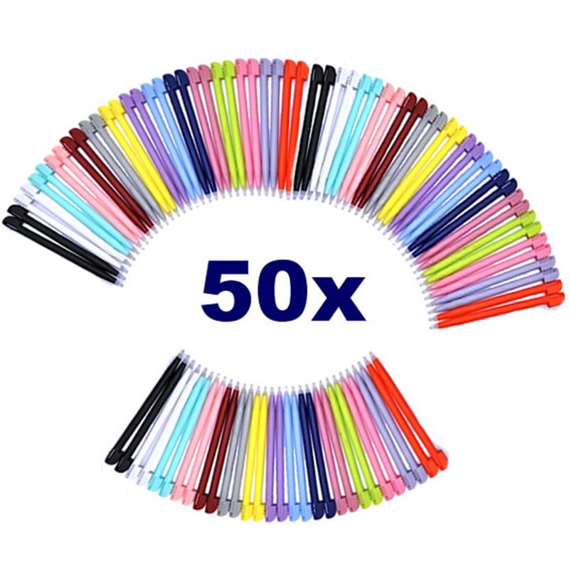 50 Stks/partij Stylus Pen Touchpen 8.5 Cm Lengte Muti-Color Touch Stylus Pen Game Accessoires Voor Nintendo Ds Lite (Willekeurige Kleur)