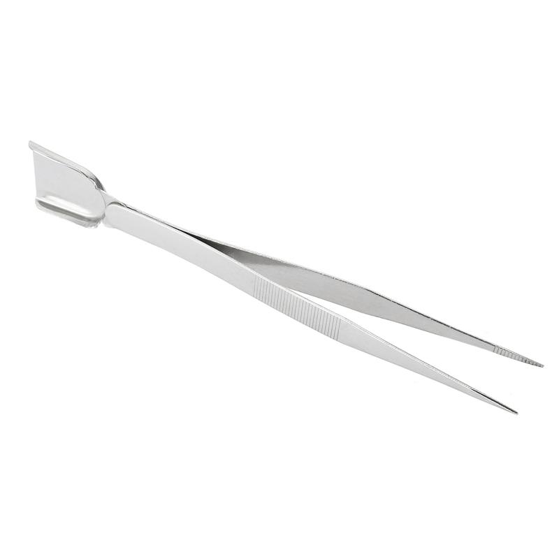 Pinzas de herramienta de joyería artesanal , pinzas con pala redonda para cuentas de gemas de diamante, pinzas de joyería con cuchara para fabricación de joyas