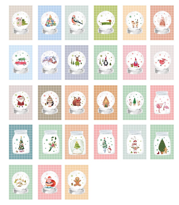 57 mm x 87mm hartjes papier lomo kaart