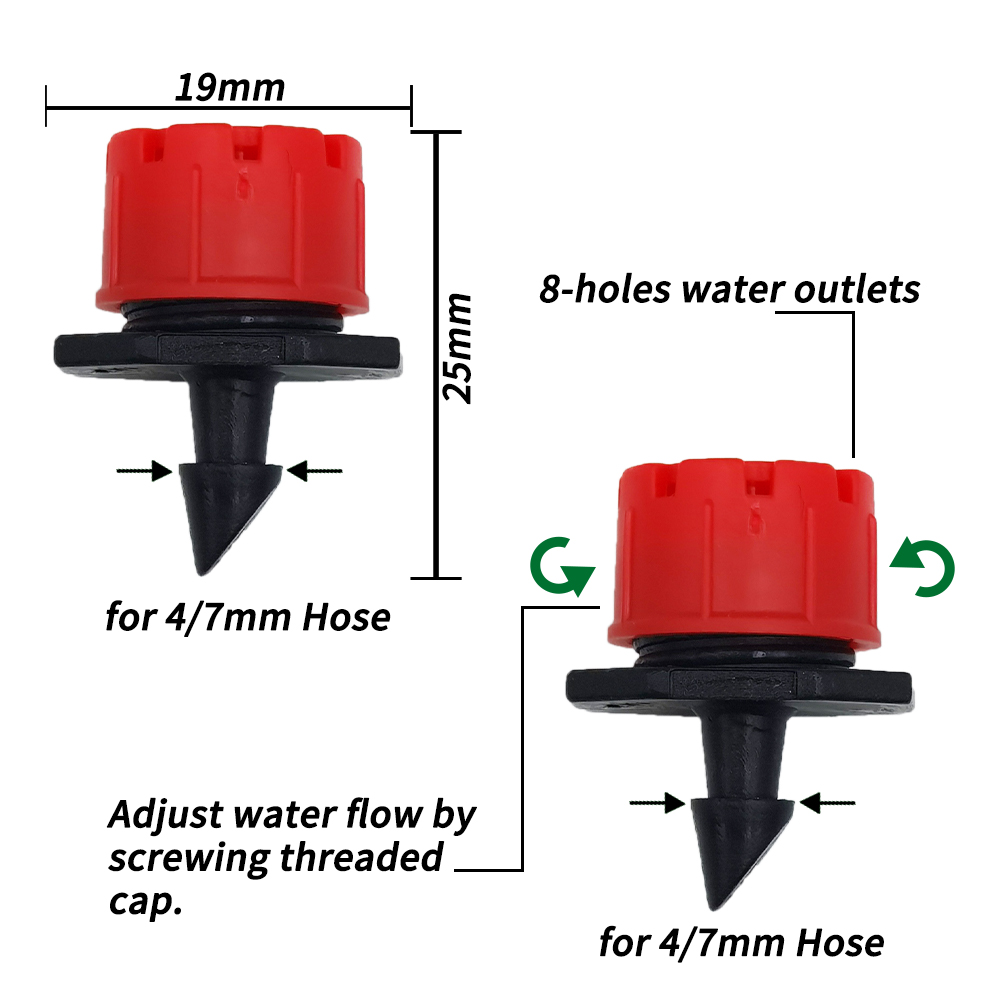 5M-25M DIY Drip Irrigation System Automatic Watering Garden Hose Micro Drip Garden Watering Kits with Adjustable Drippers