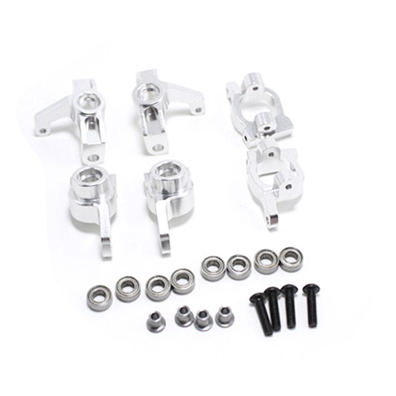 Front wheel seat, rear wheel seat, c-shaped seat, rc car accessory set for wltoys 144001 1:14 remote control vehicle: Silver
