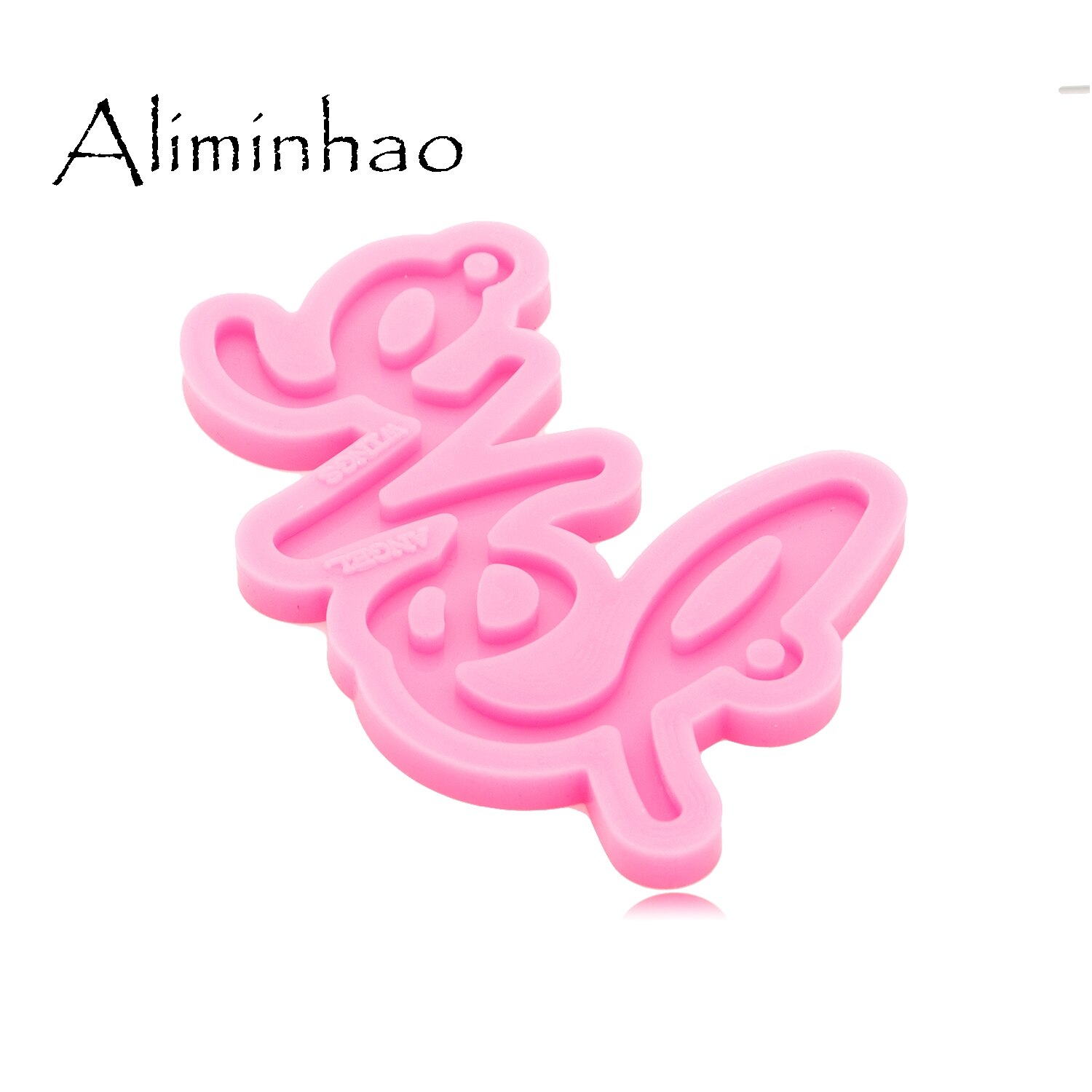 Dy0744 superglanzende s/l liefdesbriefvormmal van hars, siliconen mal voor doe-het-zelf kettingen, sieraden, epoxy knutselmal