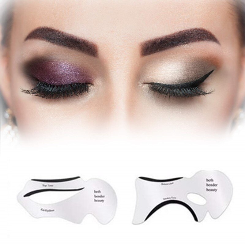Pochoir pour les yeux de chat, 2 pièces, Eye-liner à Double aile, modèles, gabarit, outils de mise en forme, carte, gabarit, bricolage