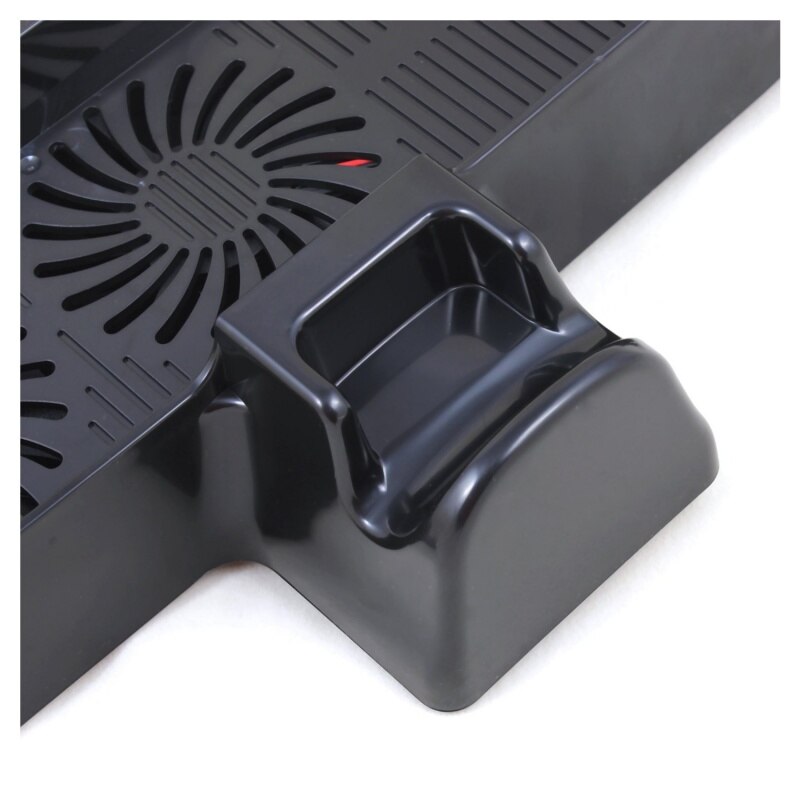 3 en 1 Station de chargement verticale Station de refroidissement support de ventilateur pour Xbox 360 Slim noir