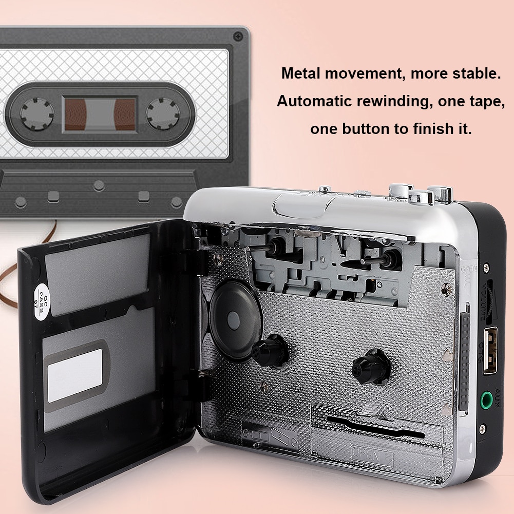 231 Stereo Cassette Speler USB2.0 Flash Disk Tape Om MP3 Converter Adapter Automatische Terugspoelen