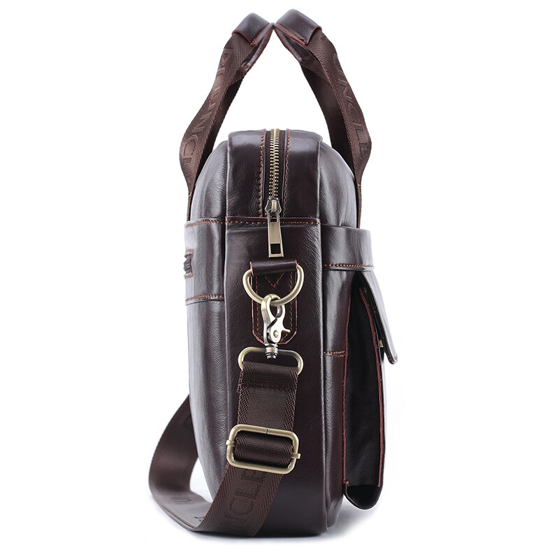 Pi ONKEL Leder Geschäft herren Aktentasche Schulter Umhängetasche lässig Laptop Tasche Reisetasche