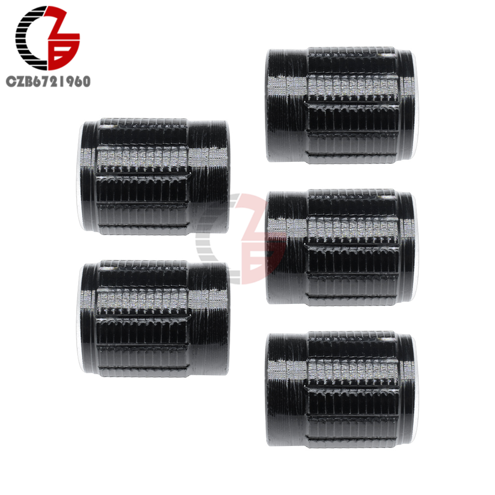 10 sztuk przydatne pokrętła regulacji głośności dla 6mm Dia wałek radełkowany potencjometr