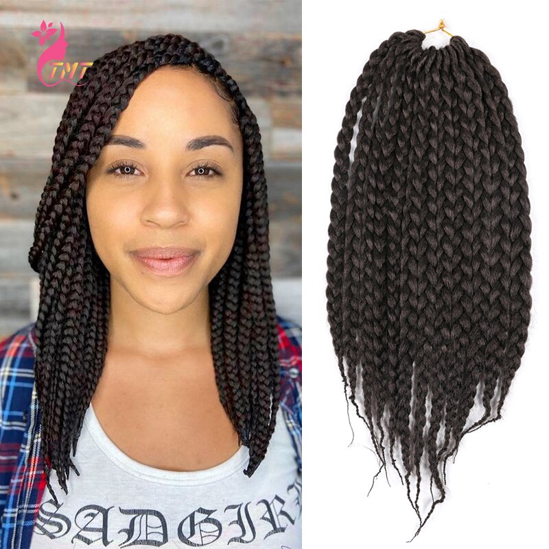 Tmt Gehaakte Vlechten Haar Korte Doos Vlechten 14 ''Synthetische Twist Vlechten Hair Extensions Bordeaux Haak Doos Vlechten 12 Strengen