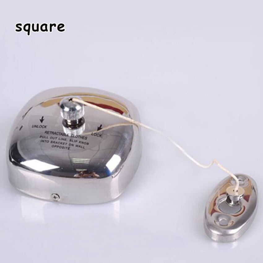 1Pc Stainless Steel Retractable Clothesline Invisible Racks Bathroom Accessories Balcony Laundry Room Fixture Hardware Product: square
