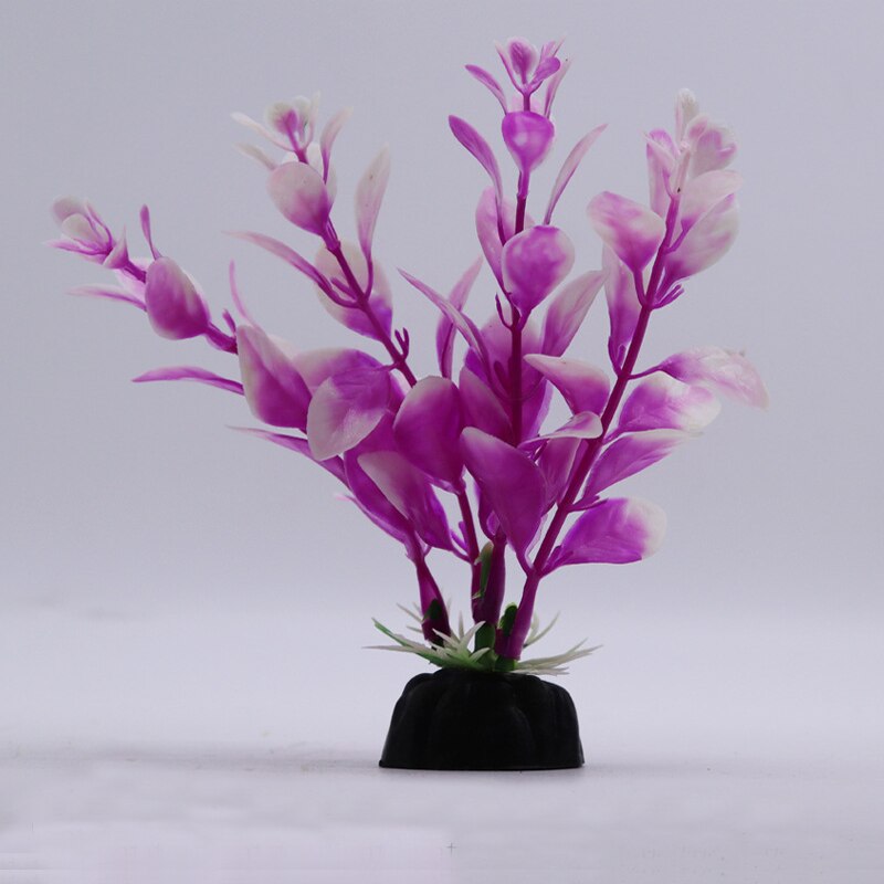 Ongeveer 10cm prachtige kunstmatige plastic aquariumplanten landschapsdecoratie aquarium waterplant gras ornament plastic decoratie: 11