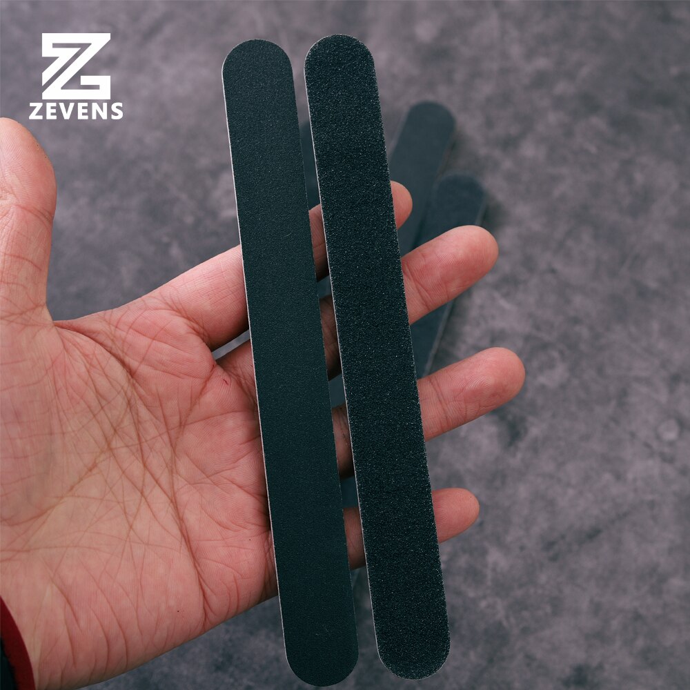 ZEVENS-barras de lijado de esmeril, 5 piezas, 240/180 de grano, tablero de esmeril de doble cara para herramientas de artesanía de cuero, herramienta de acabado pulido de bordes