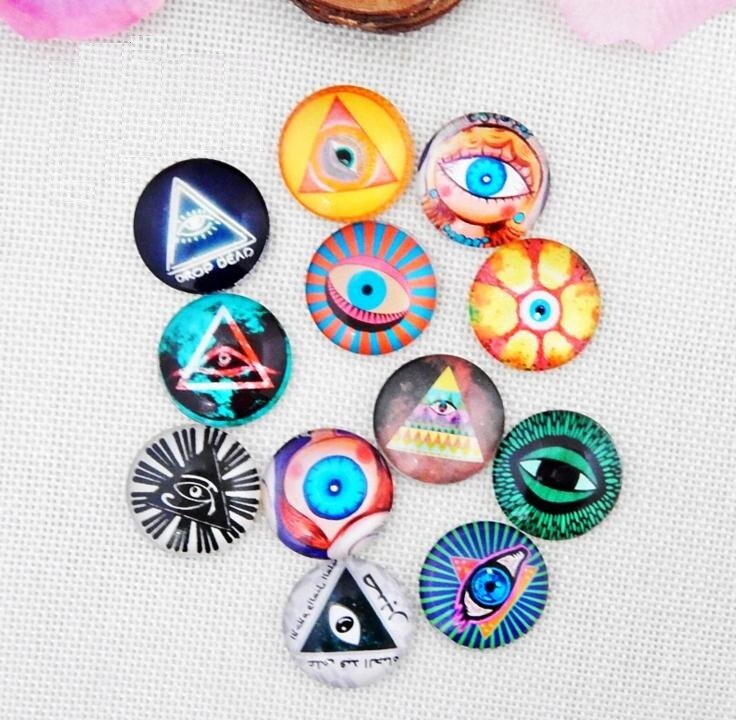12mm Gem Glass Brads Variety of Animal Eyes POP Jewel Accessories Paper Craft Scrapbook Wedding Supplies Card Valentine DIY