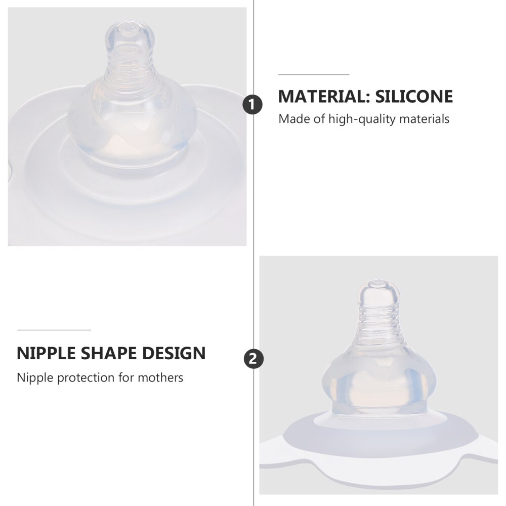 2pcs Breastfeeding Shield Silicone Nursing Assistant Protector