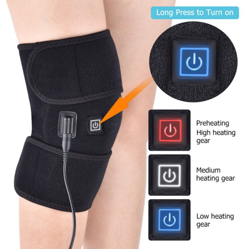 Knæ varmepude termisk terapi wrap arthritis smertelindrende bøjle massager