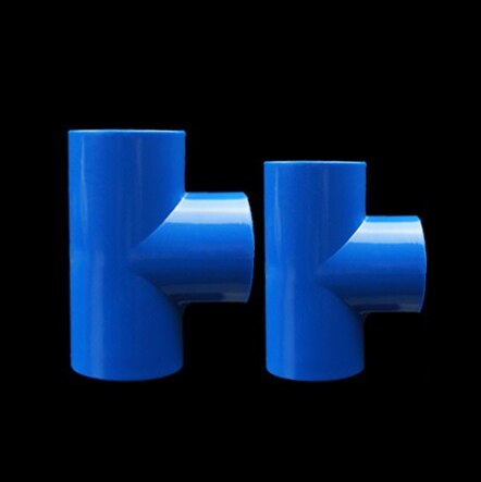 SANKING UPVC 63mm Three way Tee Aquarium Pipe Joint Fitting PVC Water Tank connector: FEIYA BLUE