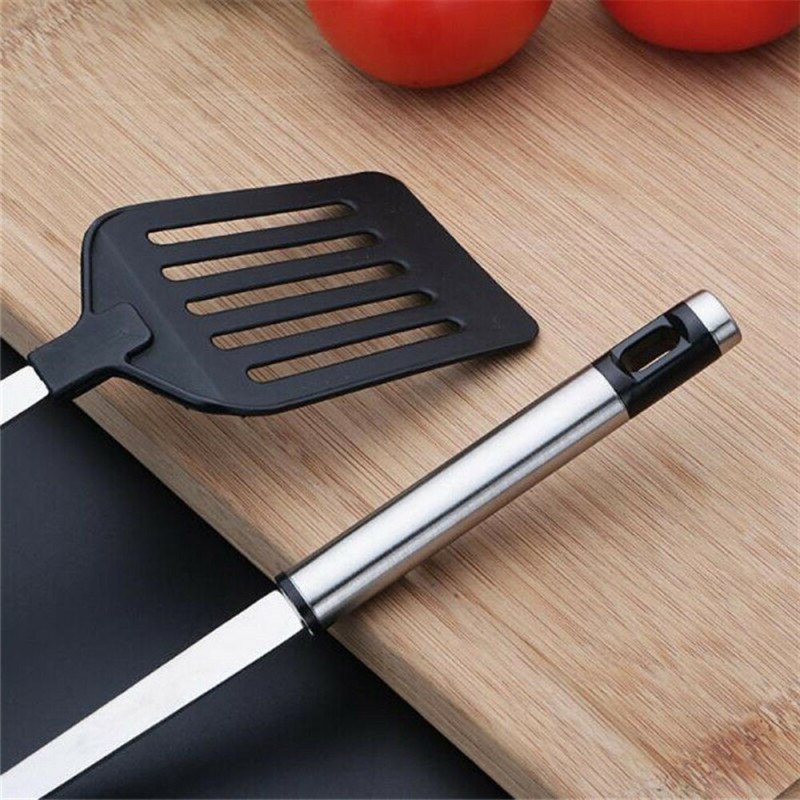 Stainless Steel Fish Slice Slotted Turner Spatula Kitchen Cooking Tool