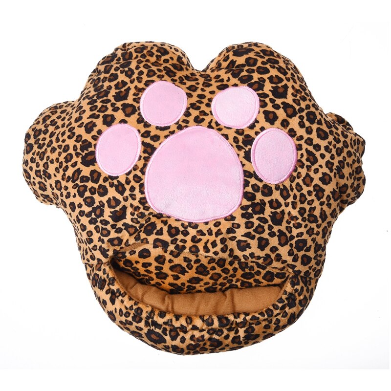 1 x léopard chat-Pad USB chauffé pantoufle chauffe-pied ordinateur portable --- couleur aléatoire: Default Title