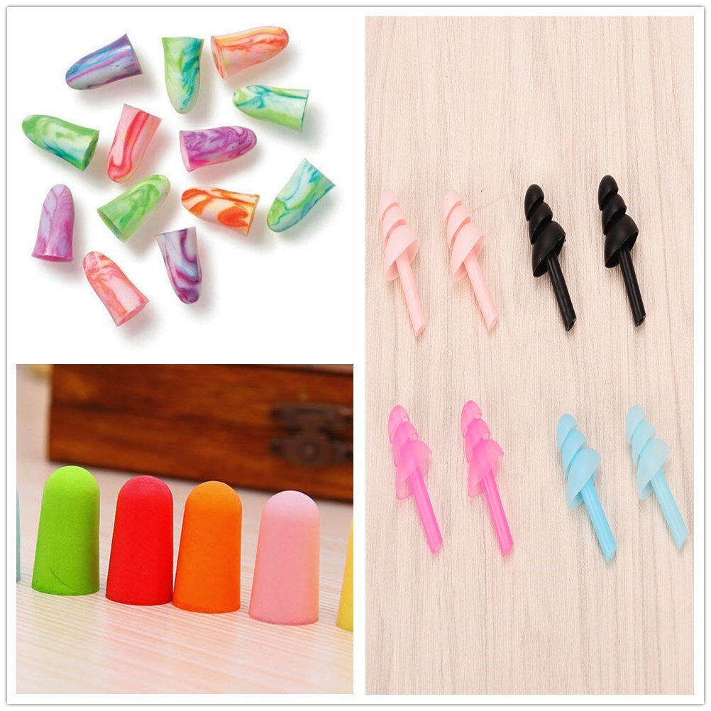 Willekeurige Kleuren 1 10Pcs Foam Soft Oordopjes N Grandado Willekeurige Kleuren 1 10Pcs Foam Soft Oordopjes N Grandado