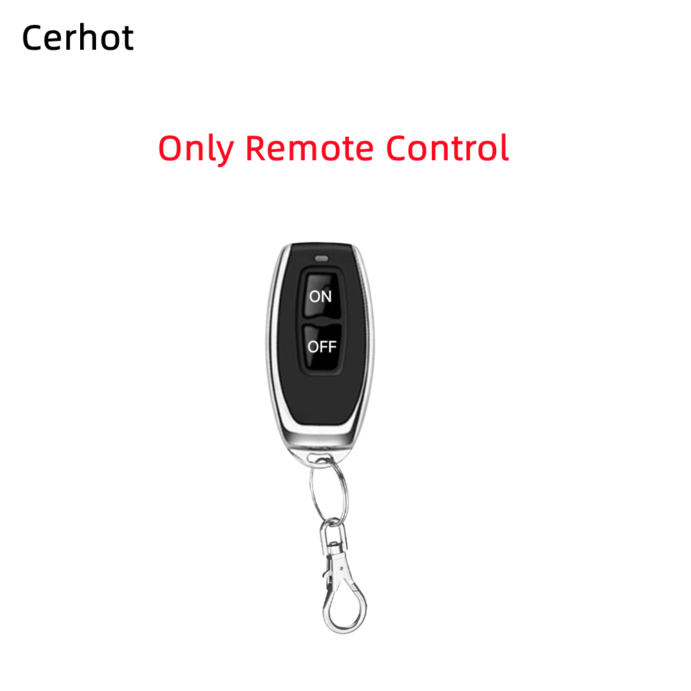 Cerhot interrupteur sans fil télécommande 30A 12V 24V 48V 72V voiture moto Circuit Modification équipement lumières interrupteur pompe à eau: Rose