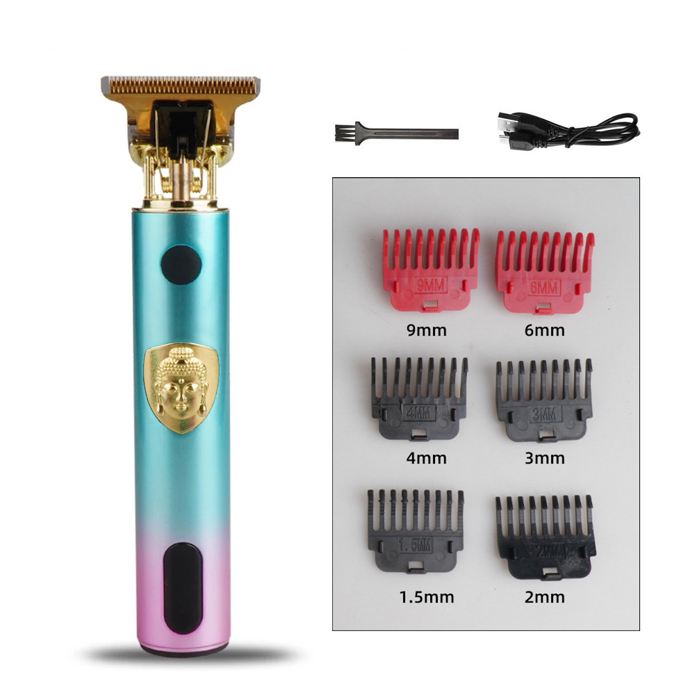 Professionele Tondeuse Gouden Clipper Voor Mannen Oplaadbare Kapper Draadloze Haar Knippen T Machine Haar Styling Baard Trimmer: E ABS 1