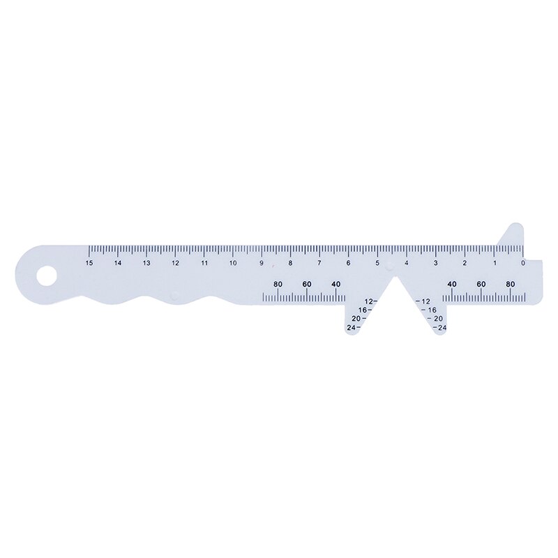 4pcs/Set Pupillary Distance Rulers White Eye Straight Edge PD Ruler 4 Types