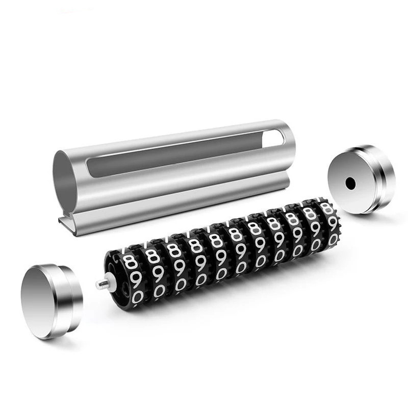 Metalen auto tijdelijke parkeerkaart universeel draai telefoonnummerplaat aluminium stickers parkstop in auto-styling auto-accessoires