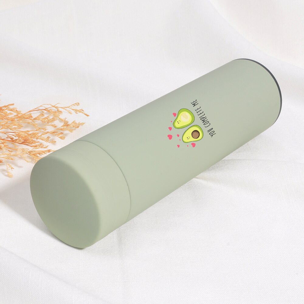 450 ml Karikatur Avocado Thermos Wasser Flasche Klassische Edelstahl Becher thermo Tee Tasse Bunte Cafe Tassen Tee Glaskolben