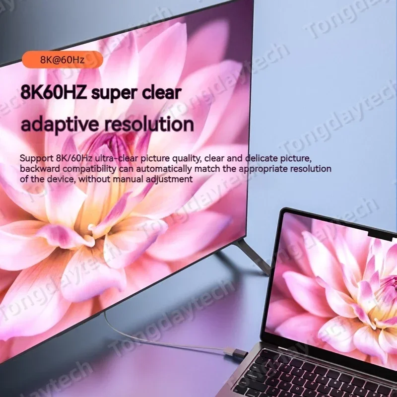 Adaptador magnético compatible con HDMI, 8K, 60HZ, extensor multivisor Vedio, componente divisor para Notebook, Macbook Pro Phone